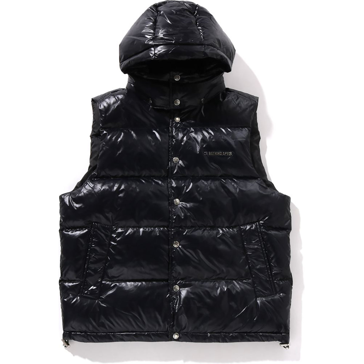 LINE CAMO DEBOSSED NYLON DOWN VEST MENS