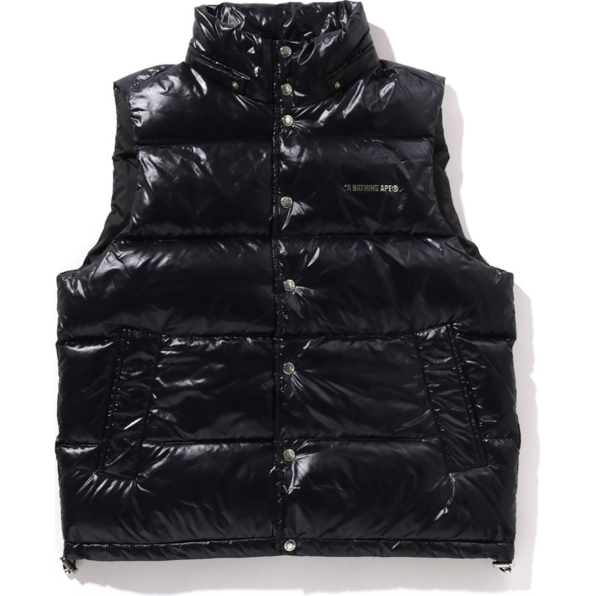 LINE CAMO DEBOSSED NYLON DOWN VEST MENS