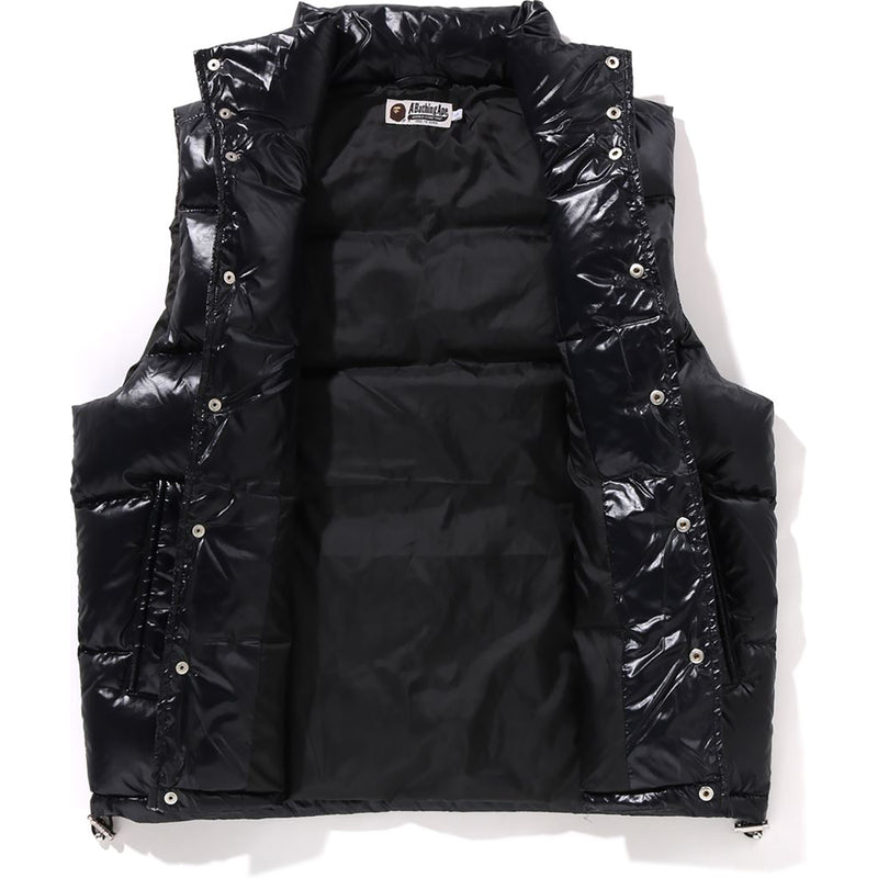 LINE CAMO DEBOSSED NYLON DOWN VEST MENS