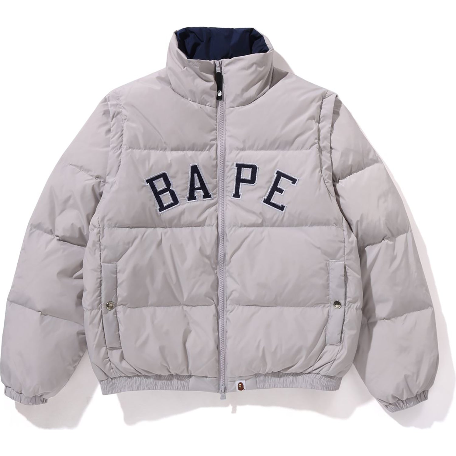 DETACHABLE SLEEVES DOWN JACKET LADIES us.bape