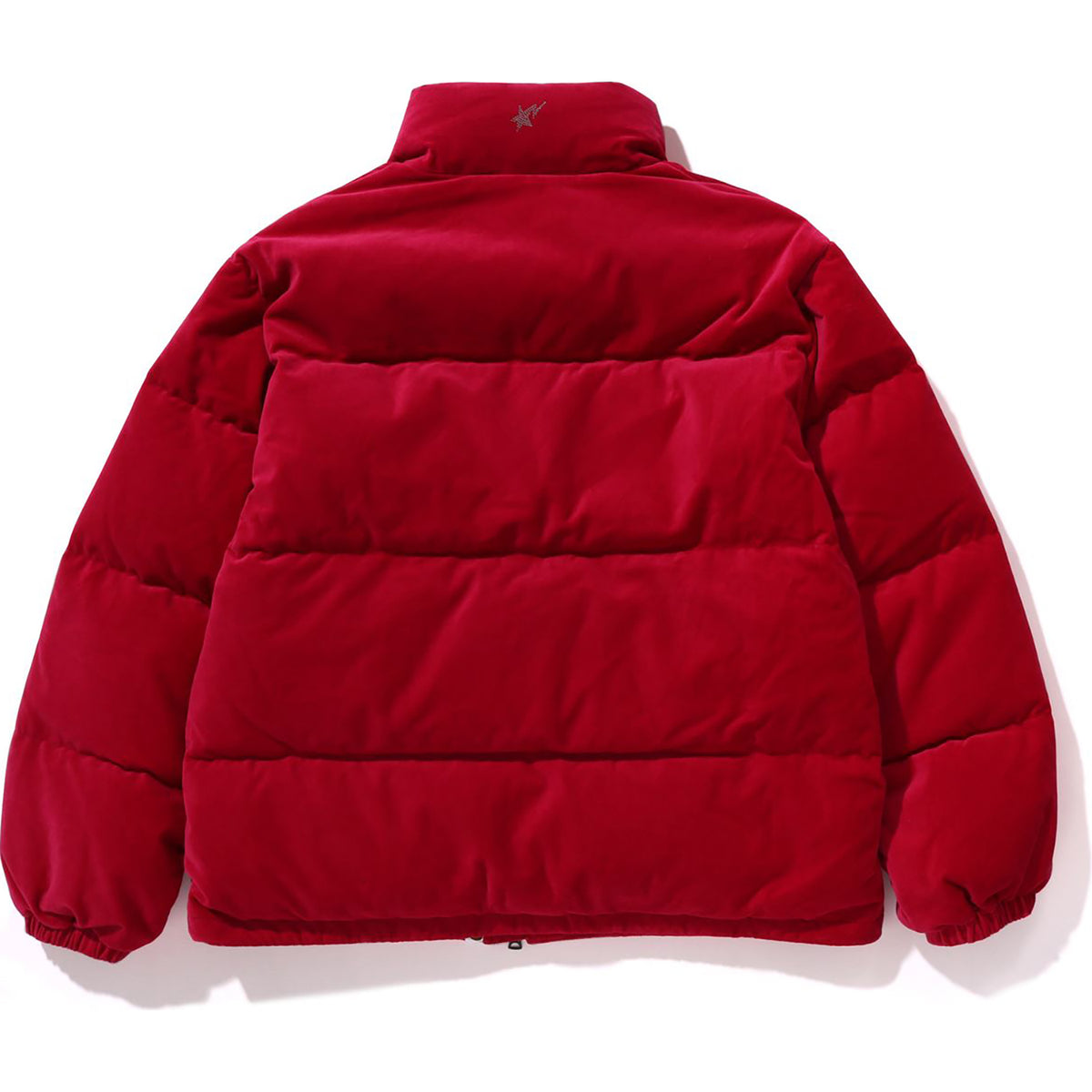 CRYSTAL STONE BAPE LOGO VELOUR DOWN JACKET LADIES