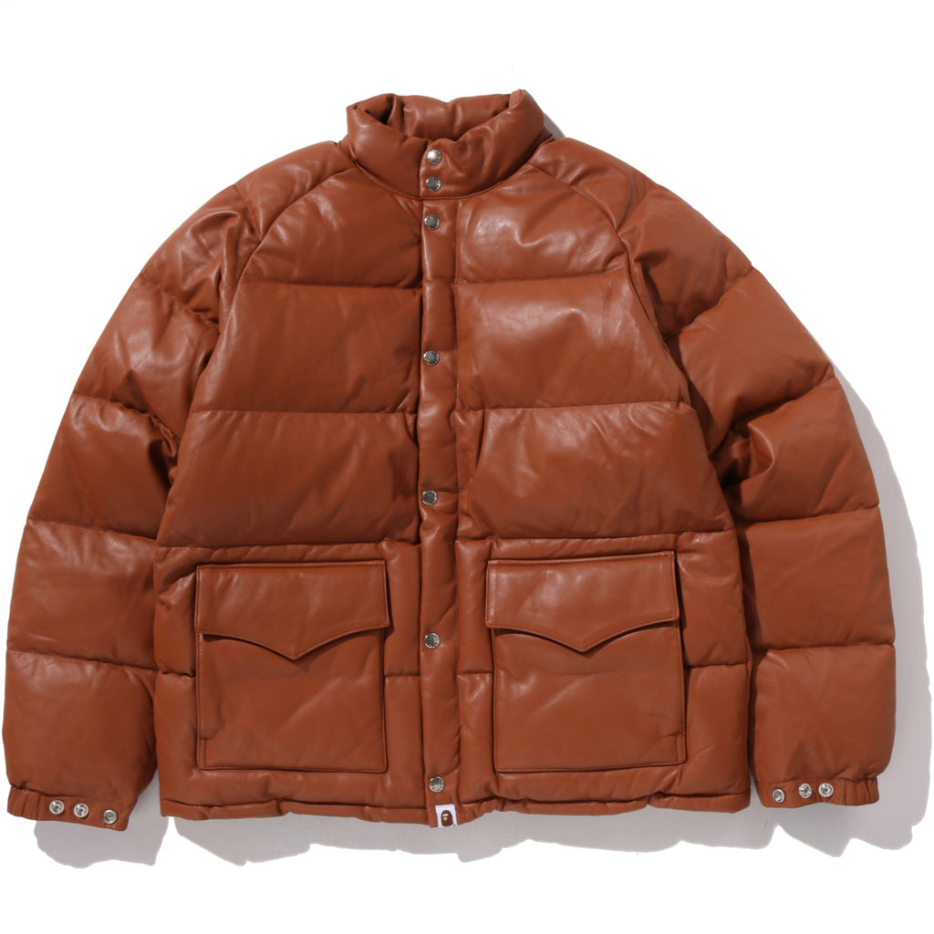 LEATHER CLASSIC DOWN JACKET MENS