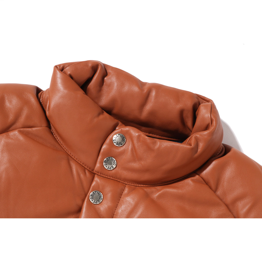 LEATHER CLASSIC DOWN JACKET MENS