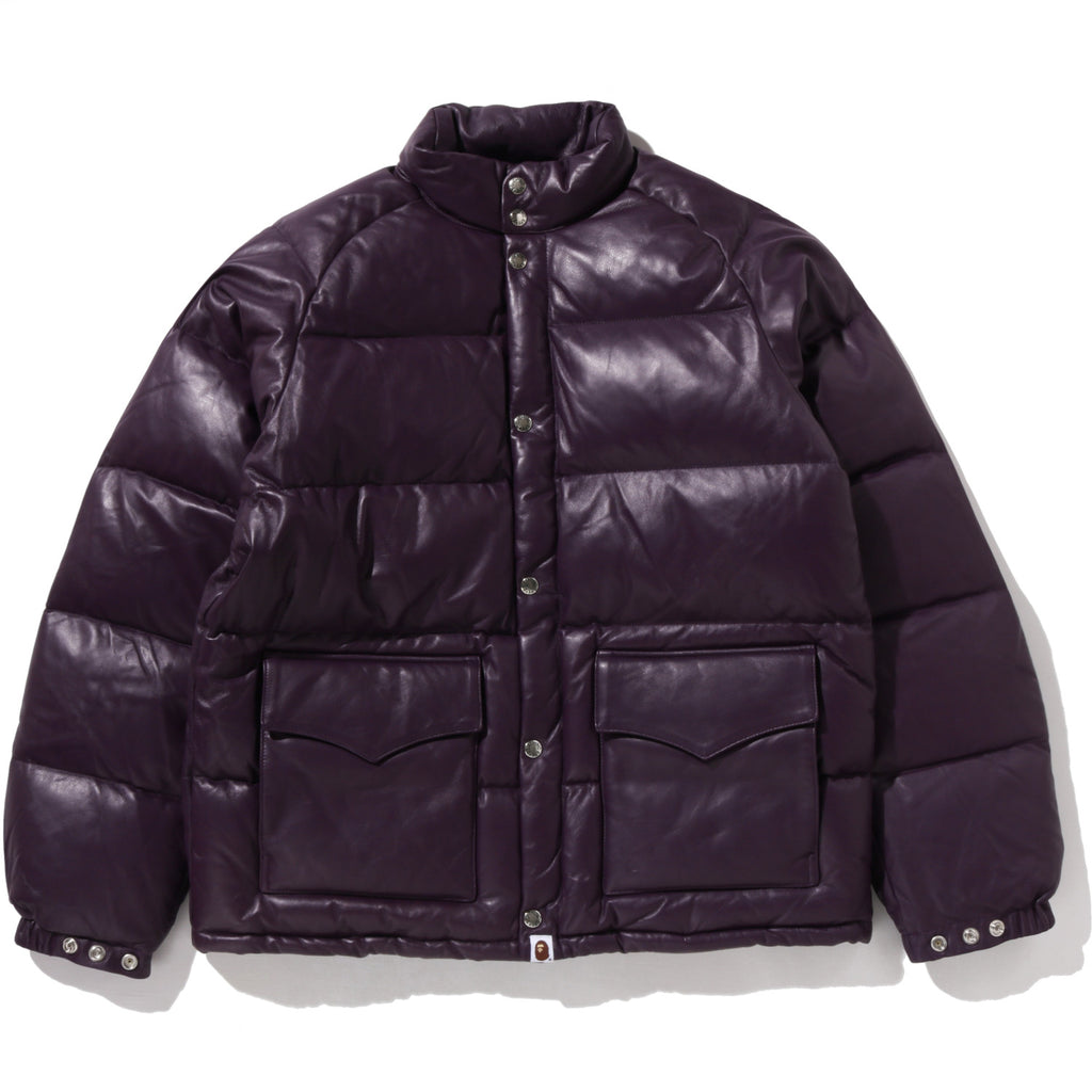 LEATHER CLASSIC DOWN JACKET MENS