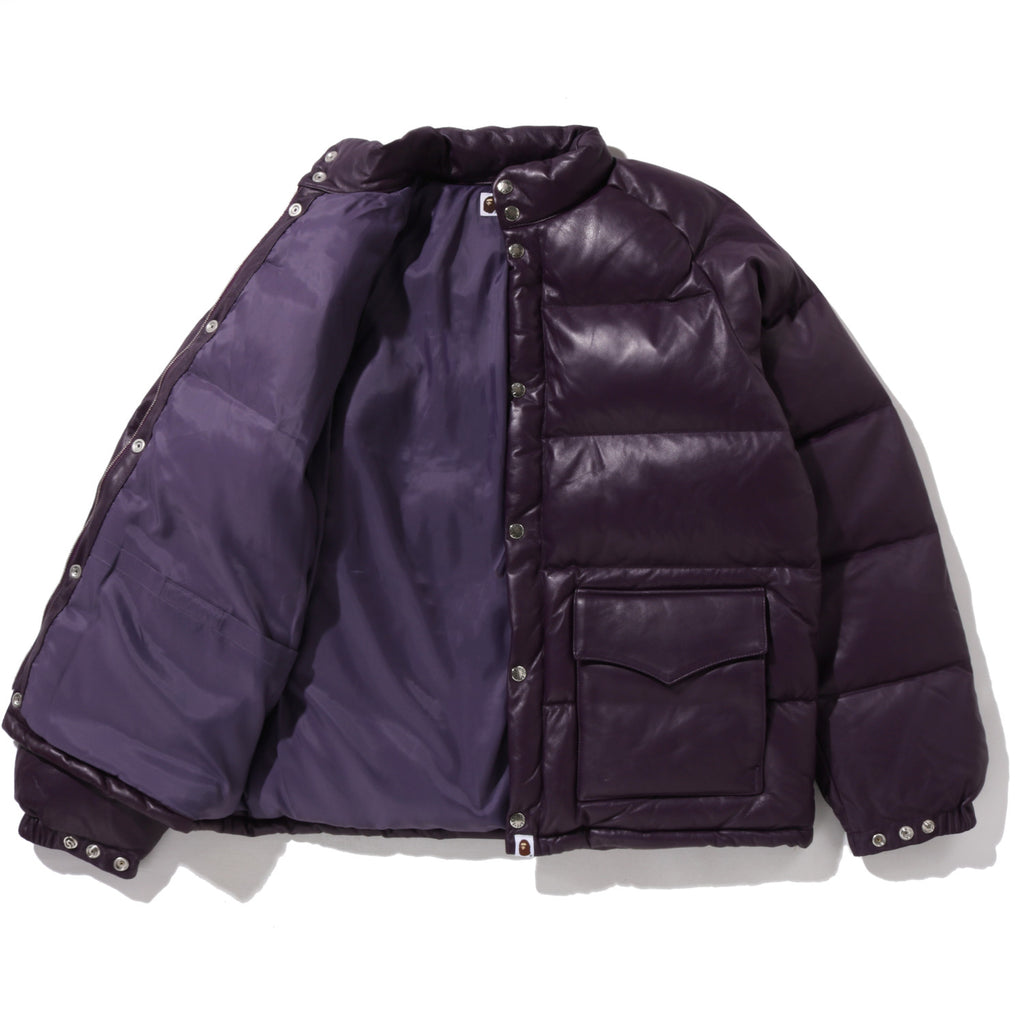 LEATHER CLASSIC DOWN JACKET MENS