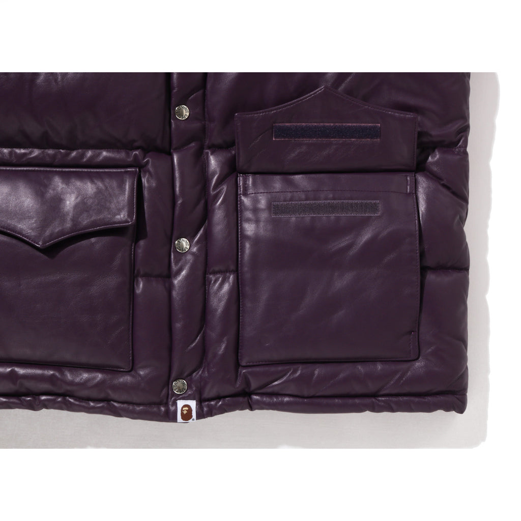 LEATHER CLASSIC DOWN JACKET MENS