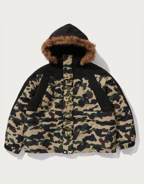 A Bathing Ape FW2025 Men's 1ST Camo Snowboard Down Jacket | BAPE