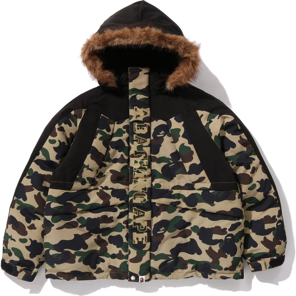 APE スノボダウン ジャガード迷彩 Lサイズ 正規品 BAPE HERO A Bathing Ape FW2025 Men's 1ST Camo Snowboard Down Jacket | BAPE