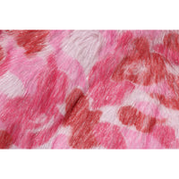 ABC CAMO ONE POINT METALLIC LONG FUR JACQUARD DOWN JACKET LADIES