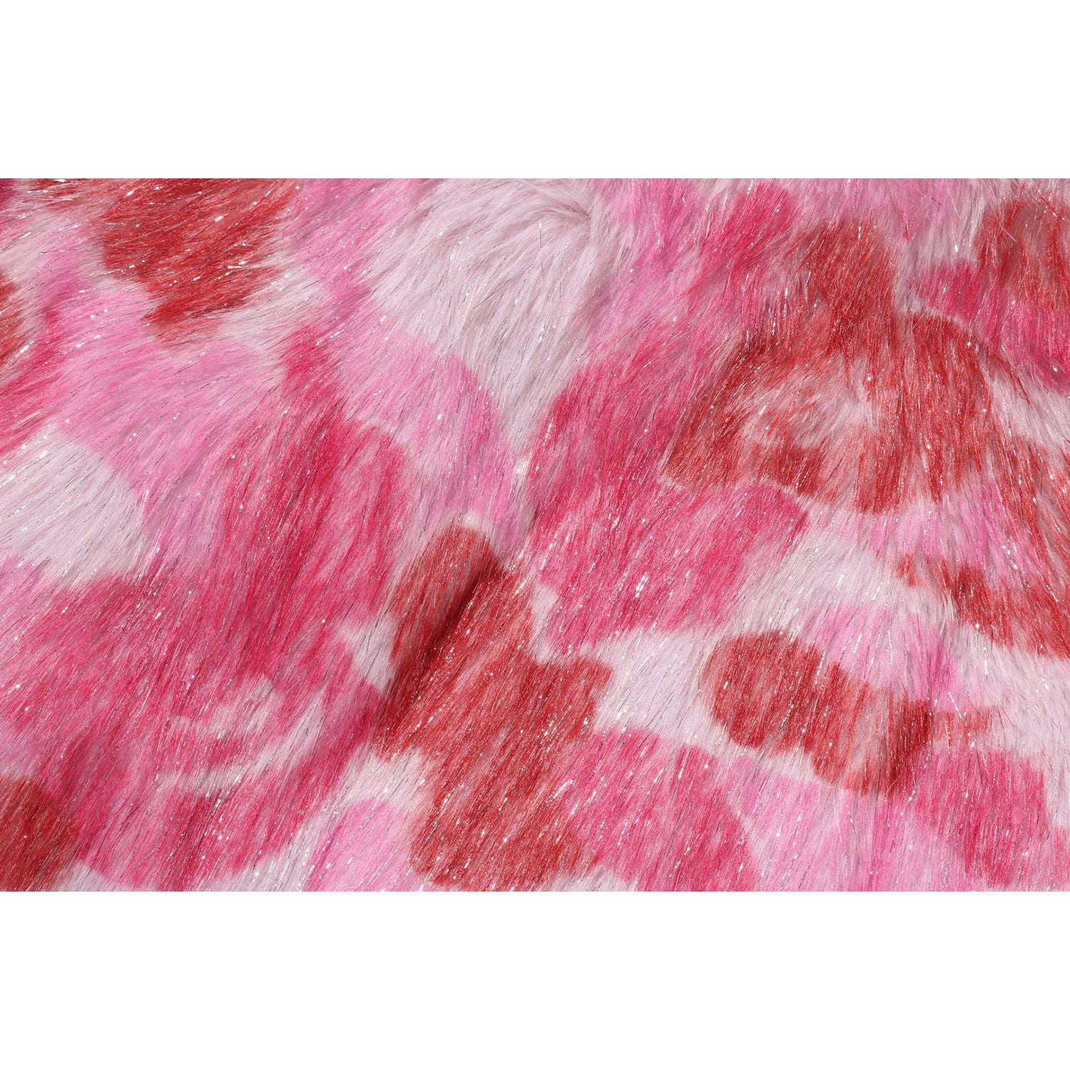ABC CAMO ONE POINT METALLIC LONG FUR JACQUARD DOWN JACKET LADIES