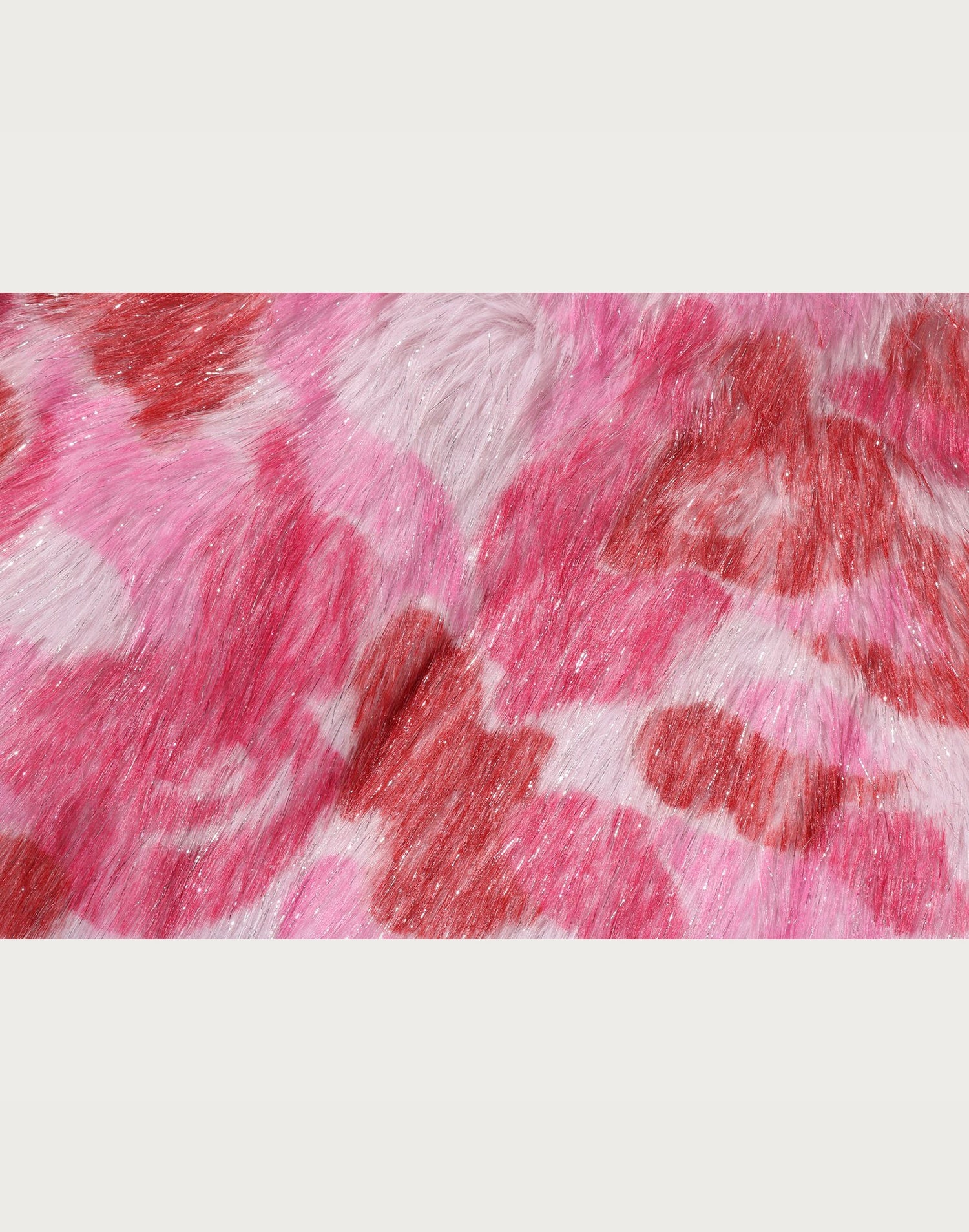 ABC CAMO ONE POINT METALLIC LONG FUR JACQUARD DOWN JACKET LADIES