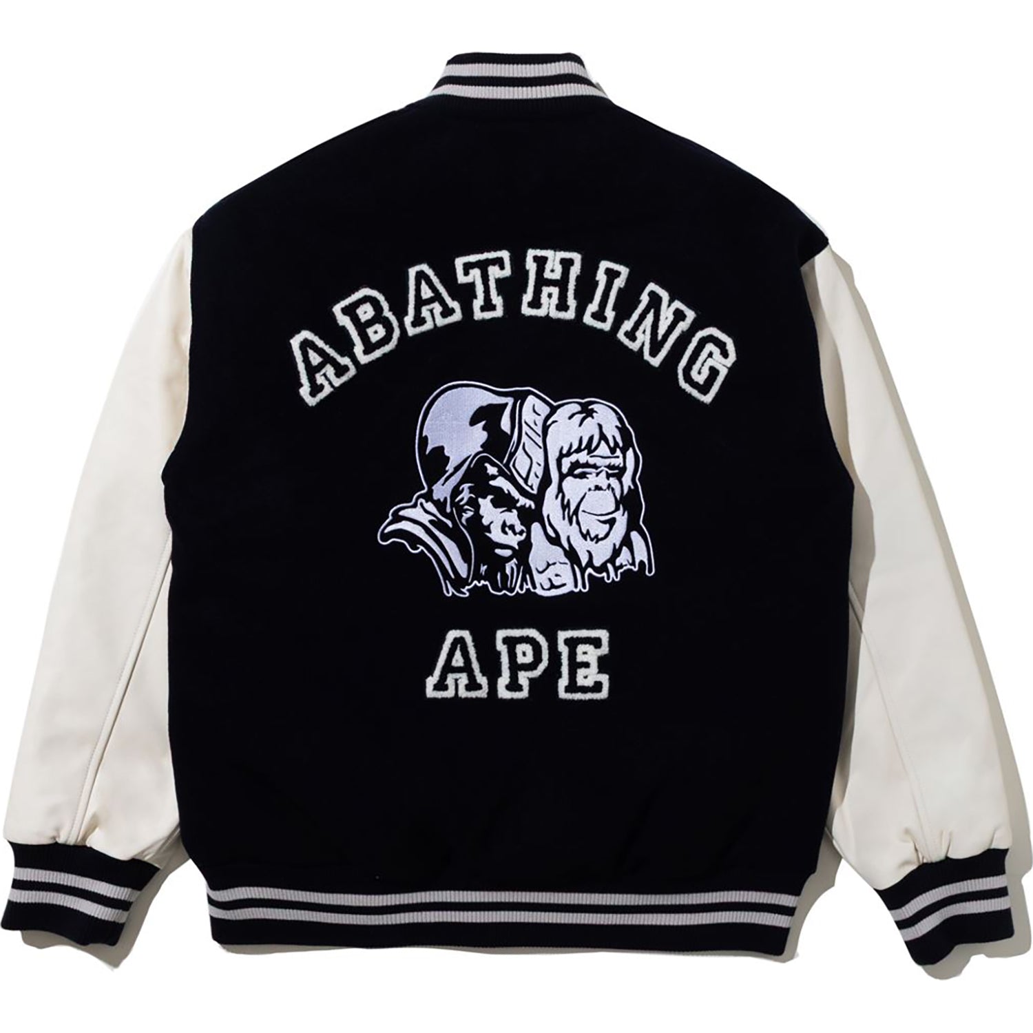 BAPE BY KAZUKI KURAISHI MULTI LOGO VARSITY DOWN JACKET MENS – us