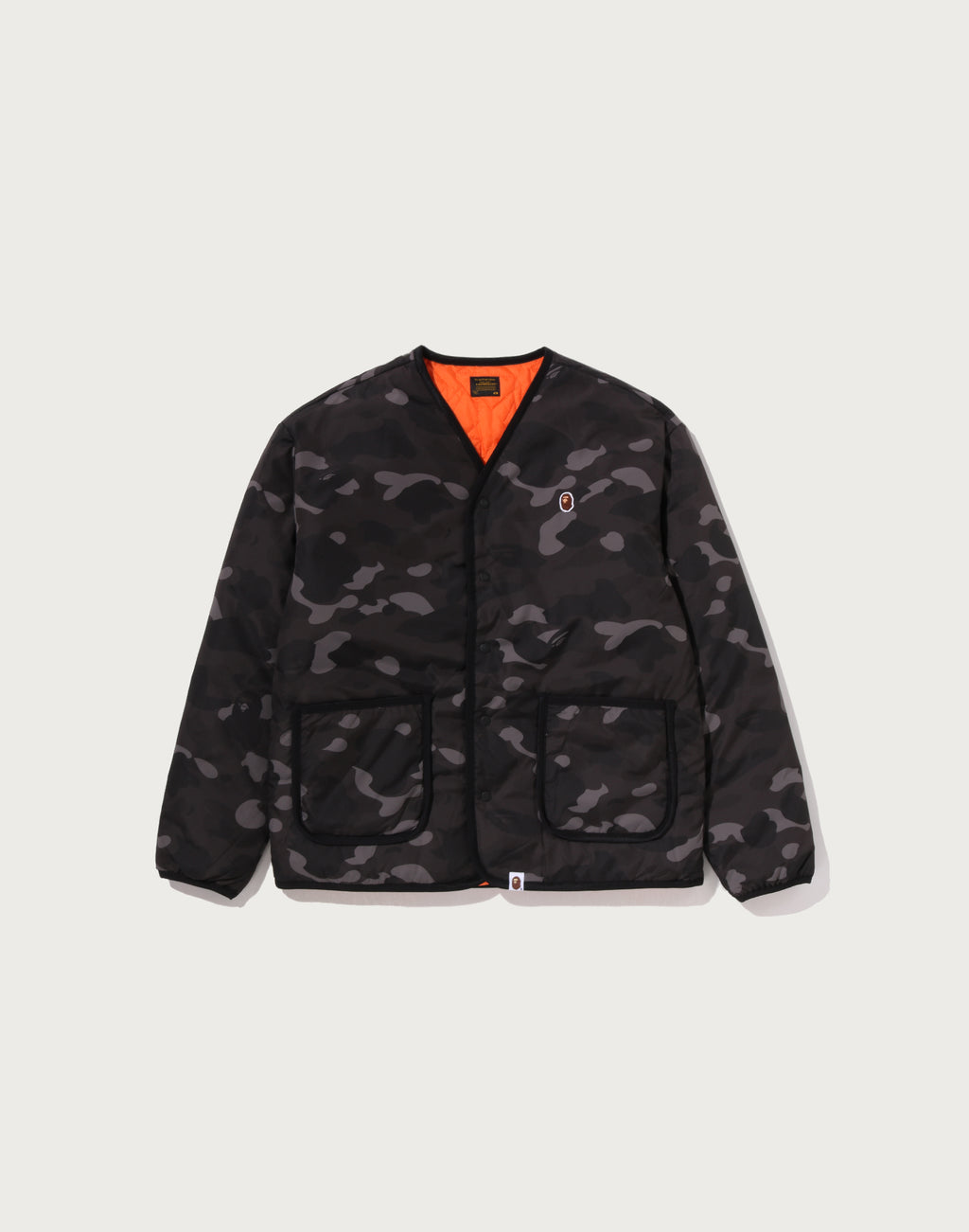 COLOR CAMO STA QUILTING REVERSIBLE LIGHT DOWN JACKET MENS