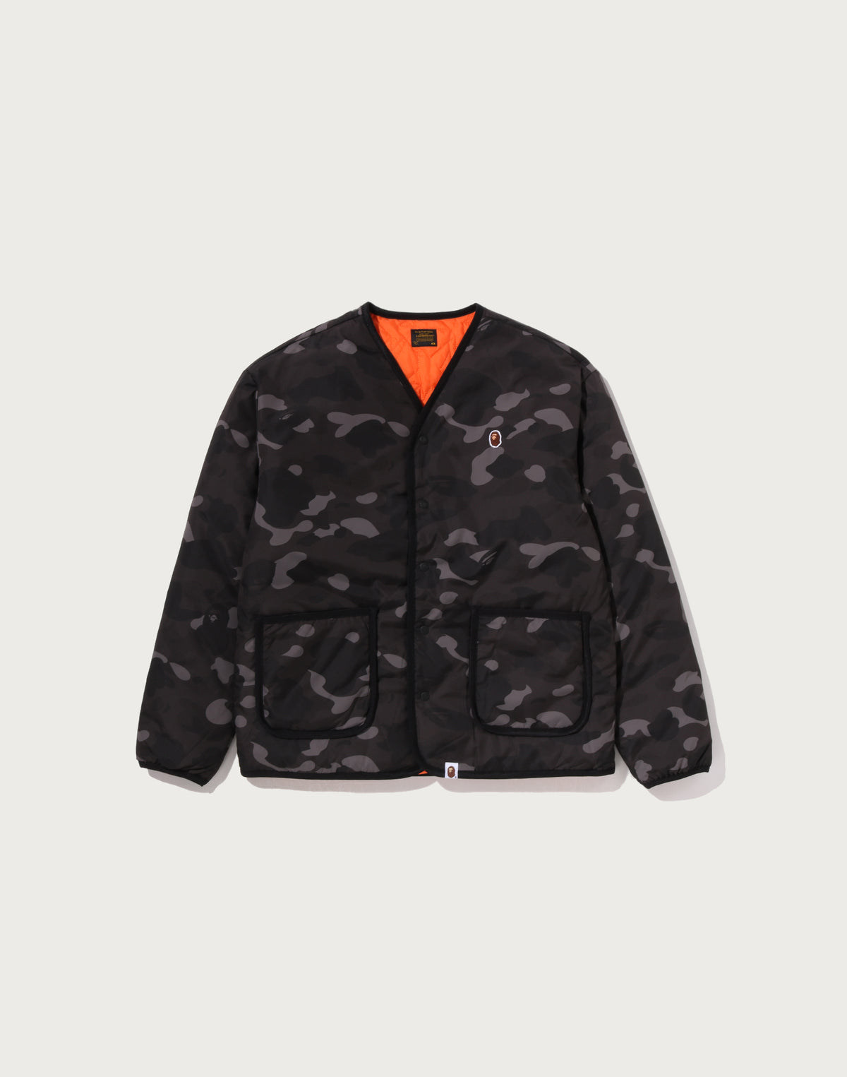 COLOR CAMO STA QUILTING REVERSIBLE LIGHT DOWN JACKET MENS