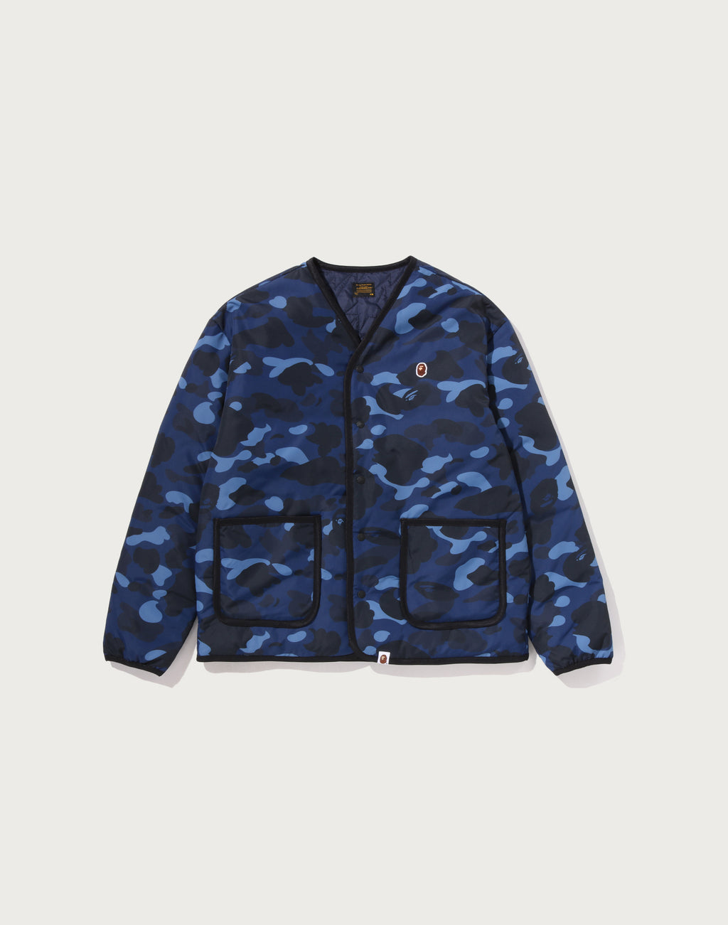 COLOR CAMO STA QUILTING REVERSIBLE LIGHT DOWN JACKET MENS