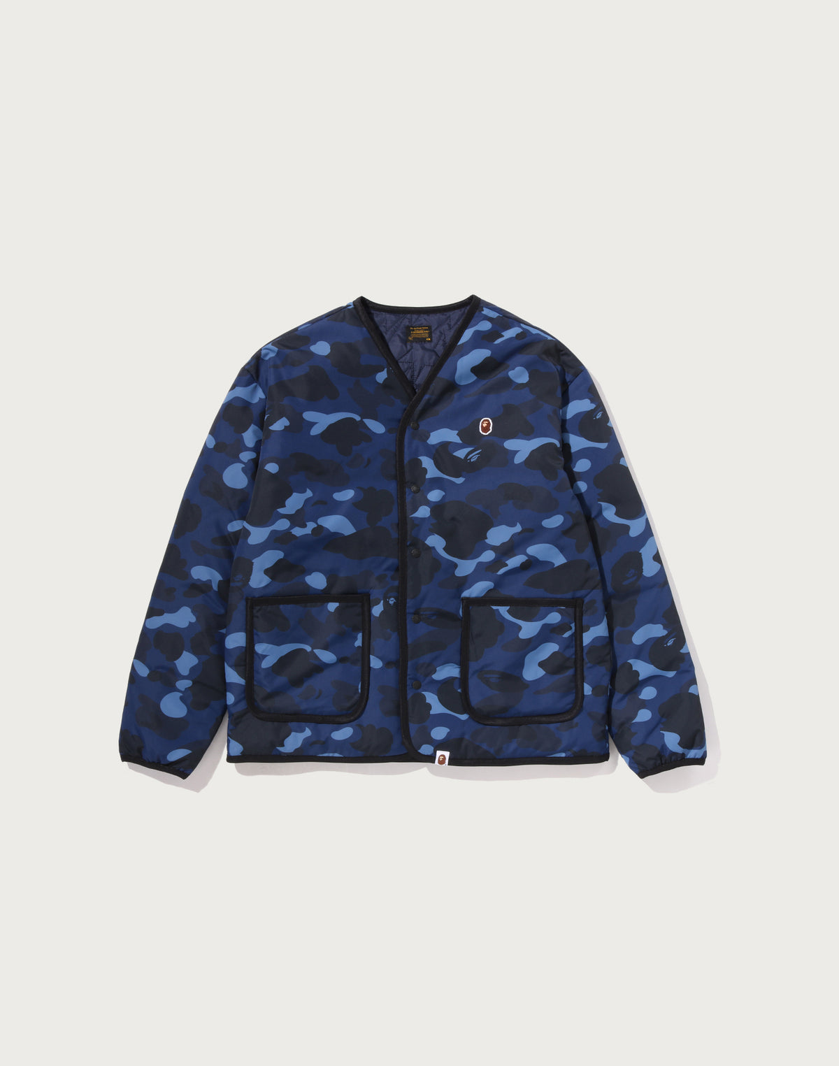 COLOR CAMO STA QUILTING REVERSIBLE LIGHT DOWN JACKET MENS