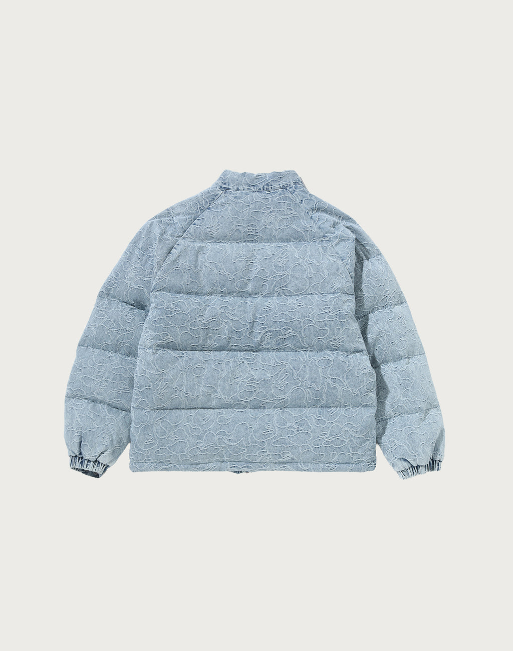 LINE CAMO JACQUARD DENIM CLASSIC DOWN JACKET MENS