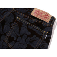CAMO FLOCKED RELAXED FIT 13 OZ DENIM PANTS MENS