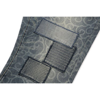 CLOUD CAMO JACQUARD UPCYCLED RELAXED FIT 13 OZ DENIM PANTS MENS