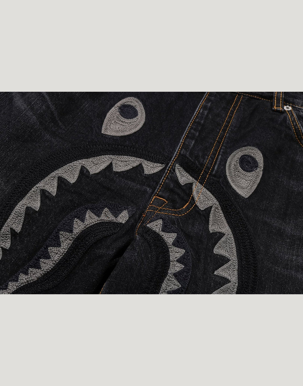 SHARK RELAXED FIT DENIM PANTS MENS