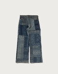 PAISLEY PATTERN DENIM FLARED PANTS MENS