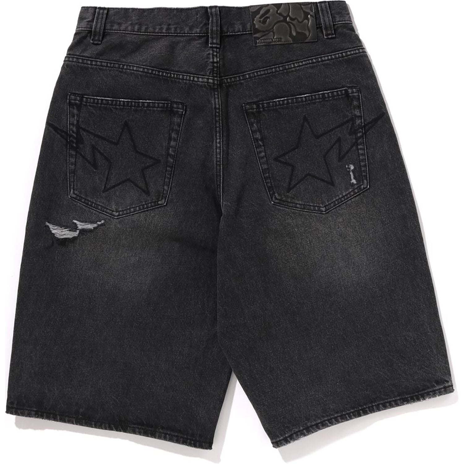 STA RELAXED FIT DENIM SHORTS MENS – us.bape.com