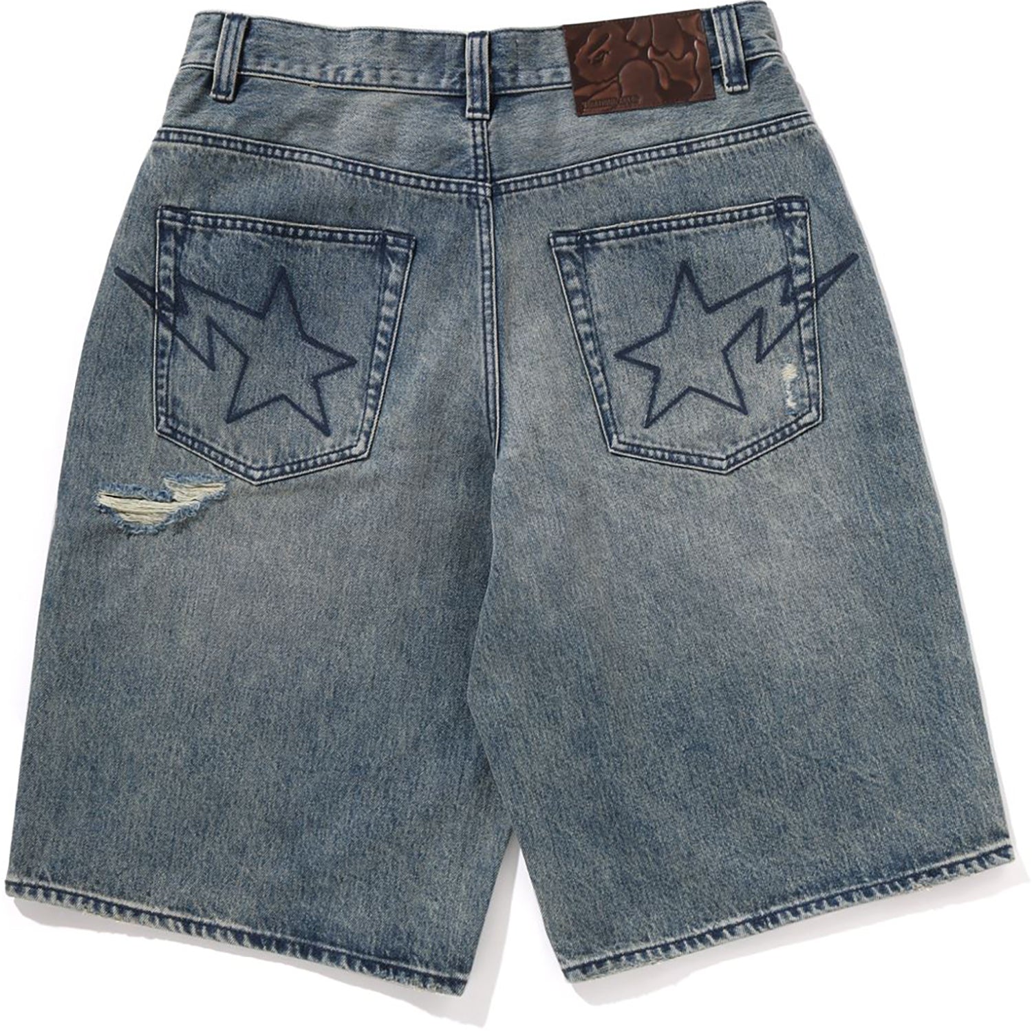 パンツ a bathing ape BAPE sta Denim Shorts XL BAPE STA LOGO Denim Shorts a bathing ape star Size S | eBay