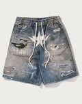 BAPE STA FAKE PRINT RELAXED FIT SHORTS MENS
