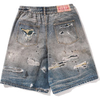 BAPE STA FAKE PRINT RELAXED FIT SHORTS MENS