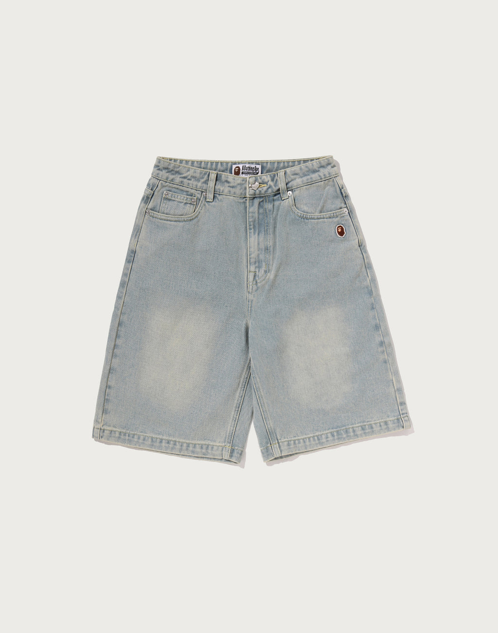 BAPE STA LOGO DENIM JORTS LADIES