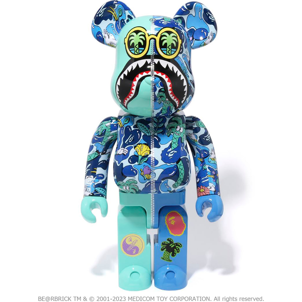 Bearbrick bape 2024 camo shark