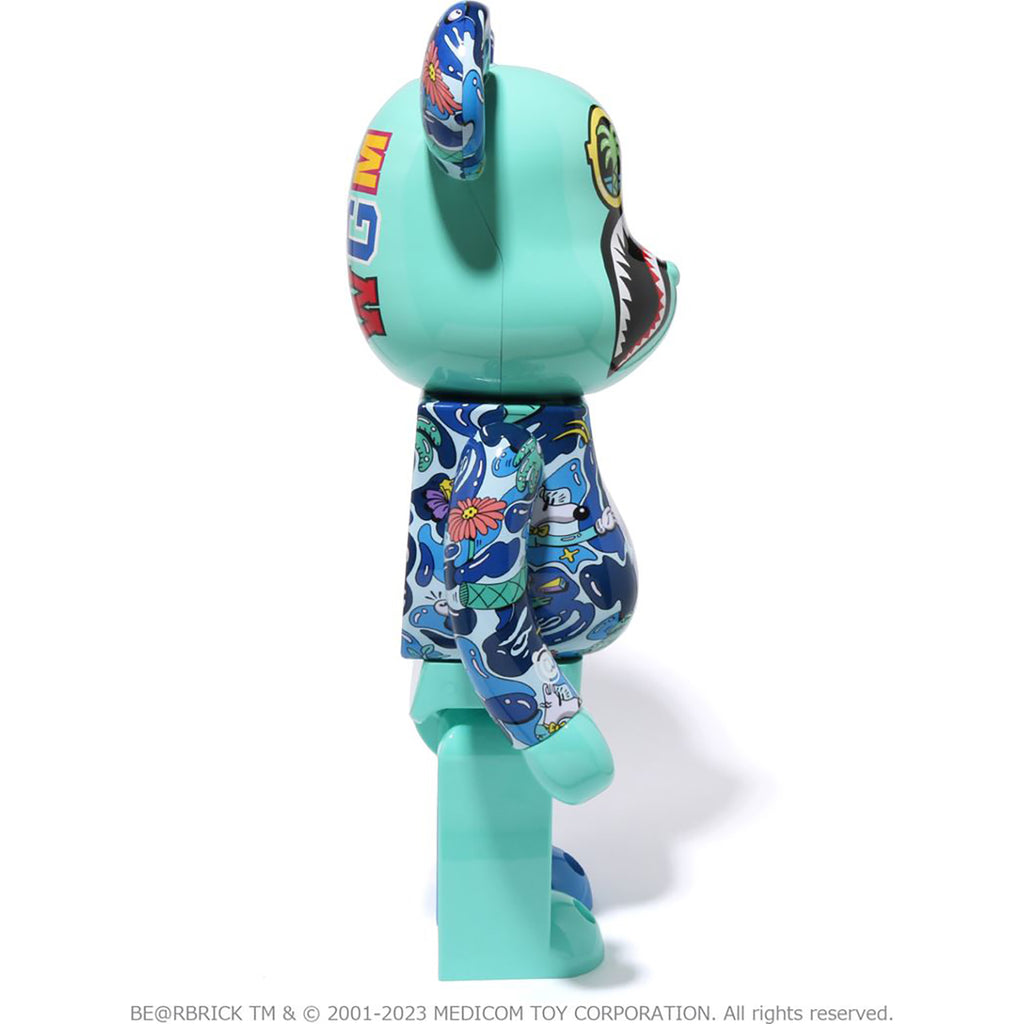 BAPE X STEVEN HARRINGTON SHARK BE@RBRICK 1000% | us.bape.com