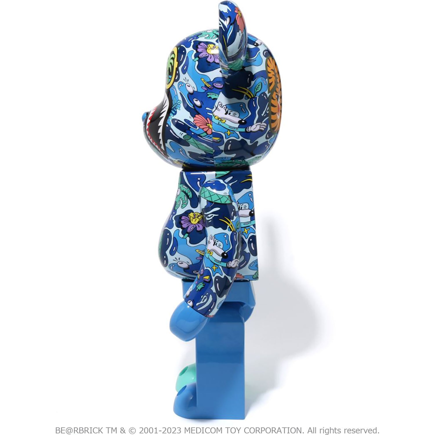 BAPE X STEVEN HARRINGTON SHARK BE@RBRICK 1000%