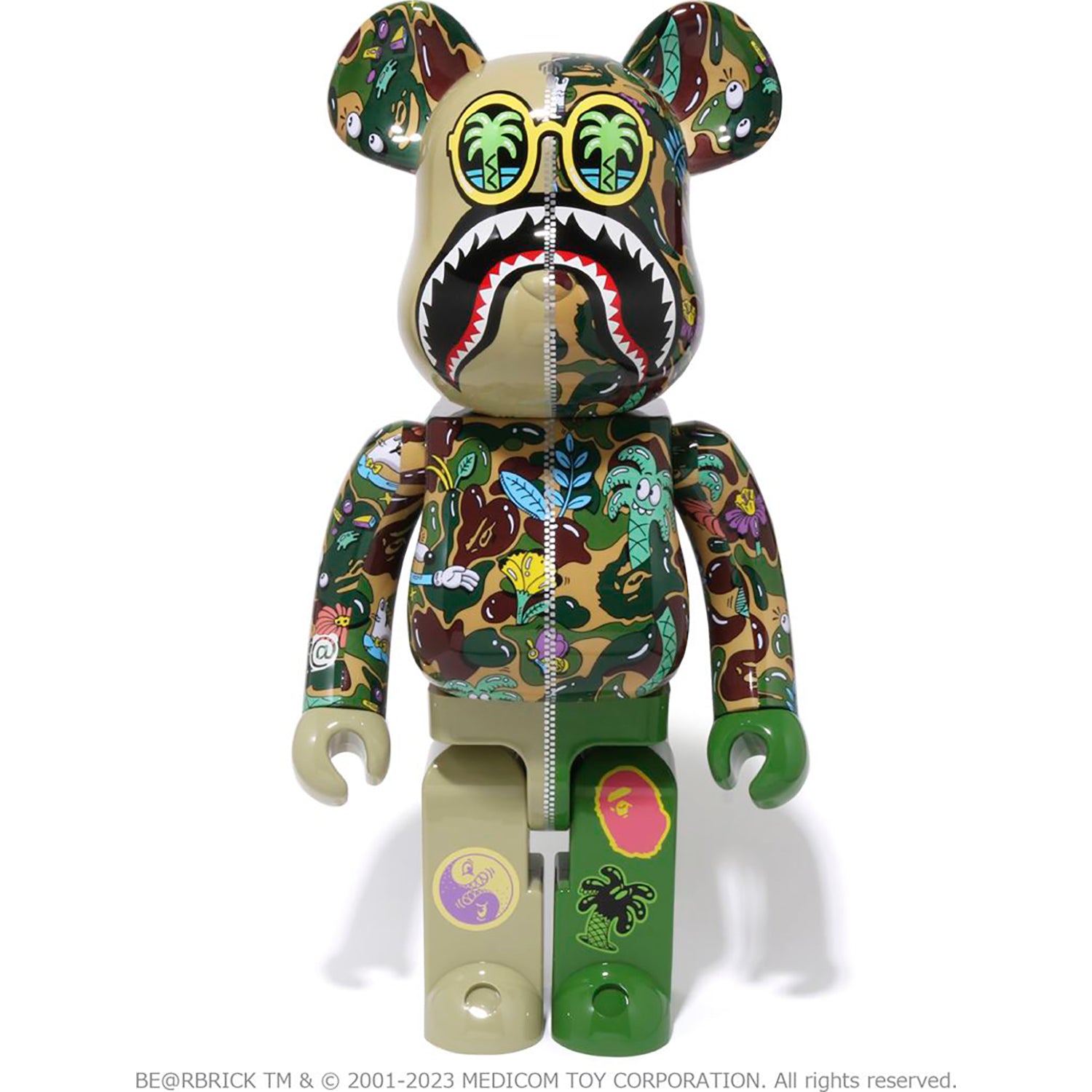 エイプBAPE X STEVEN HARRINGTON SHARK BE@RBRICK 1000%