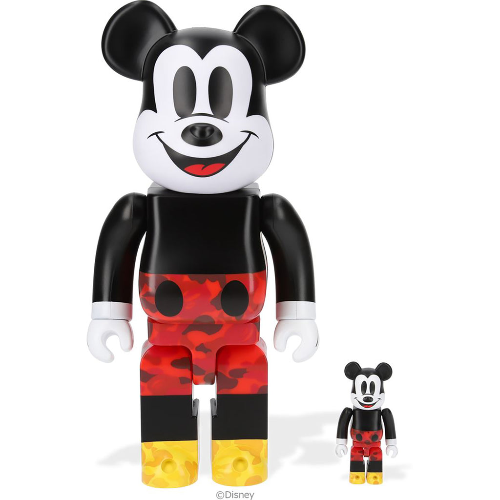 BAPE X MICKEY MOUSE ORIGINAL COLOR BE@RBRICK 100% & 400% | us.bape.com