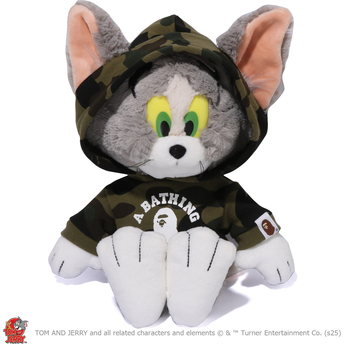 BAPE X TOM AND JERRY 85TH - 1ST CAMO HOODIE DOLL SET