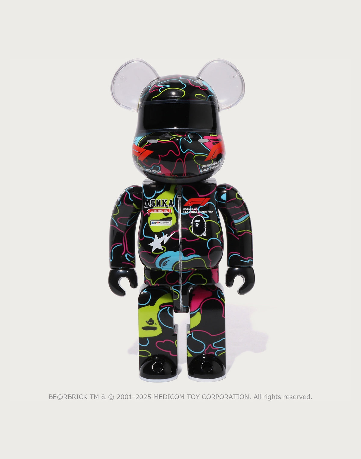 BAPE X F1 LAS VEGAS BE@RBRICK 100%&400%