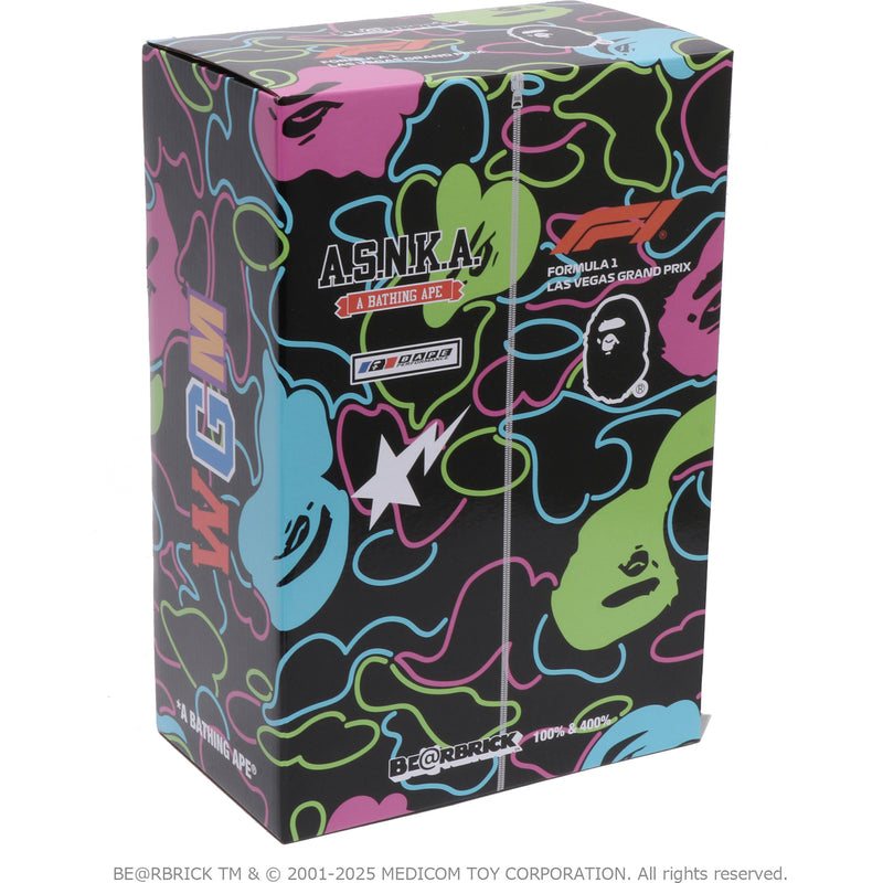 BAPE X F1 LAS VEGAS BE@RBRICK 100%&400%