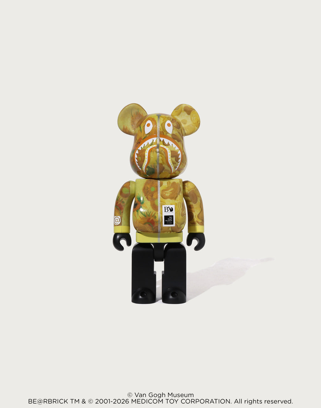BAPE X VGM - SUNFLOWERS SHARK BE@RBRICK 100%&400%