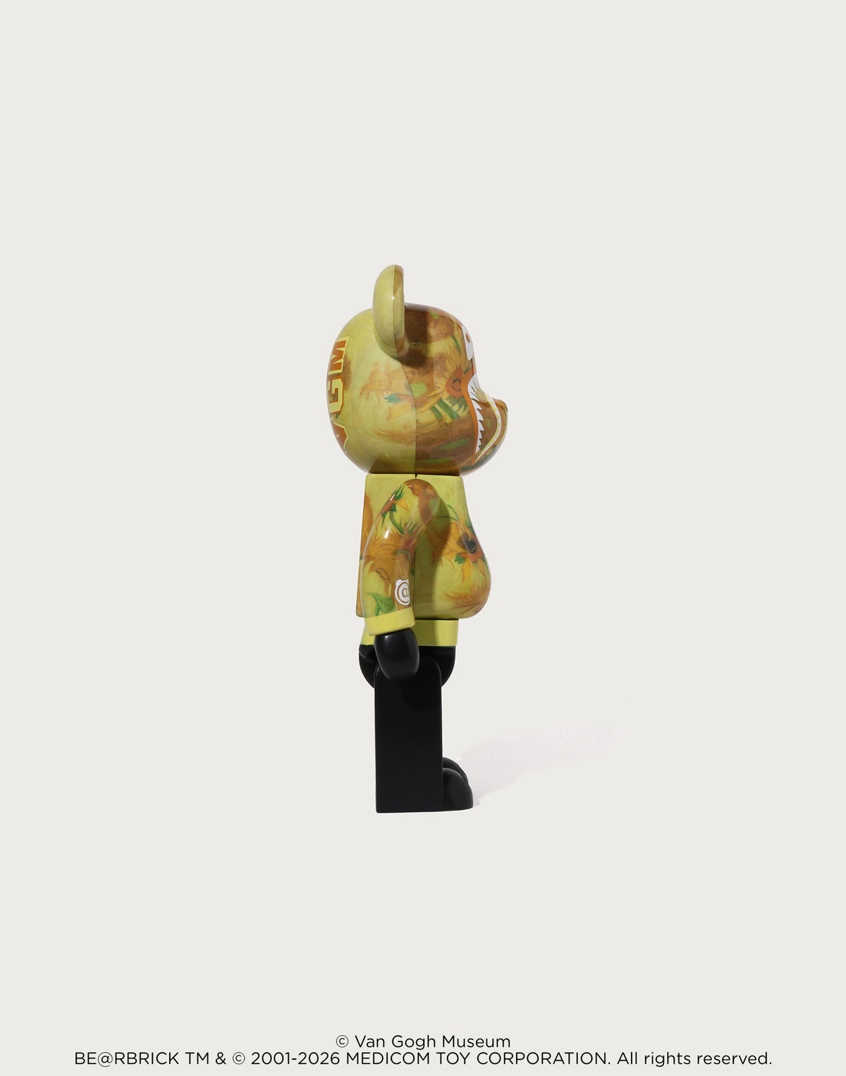 BAPE X VGM - SUNFLOWERS SHARK BE@RBRICK 100%&400%