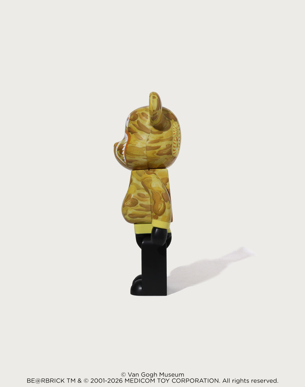 BAPE X VGM - SUNFLOWERS SHARK BE@RBRICK 100%&400%