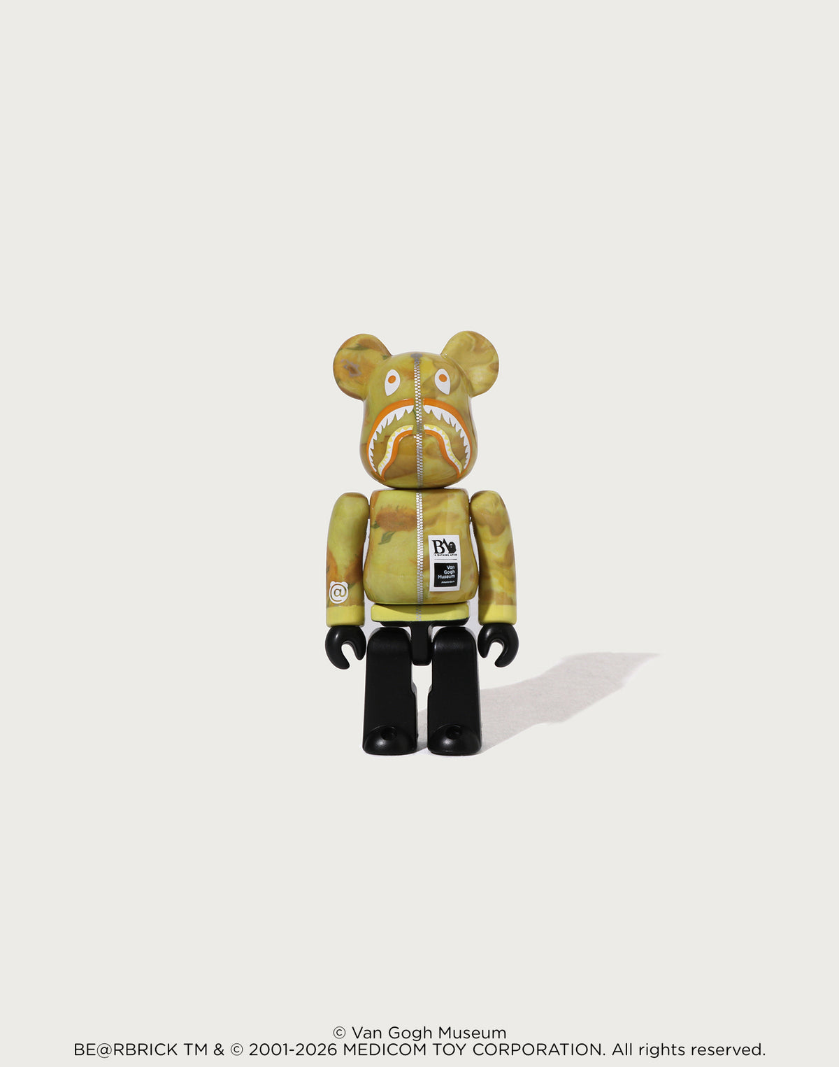 BAPE X VGM - SUNFLOWERS SHARK BE@RBRICK 100%&400%