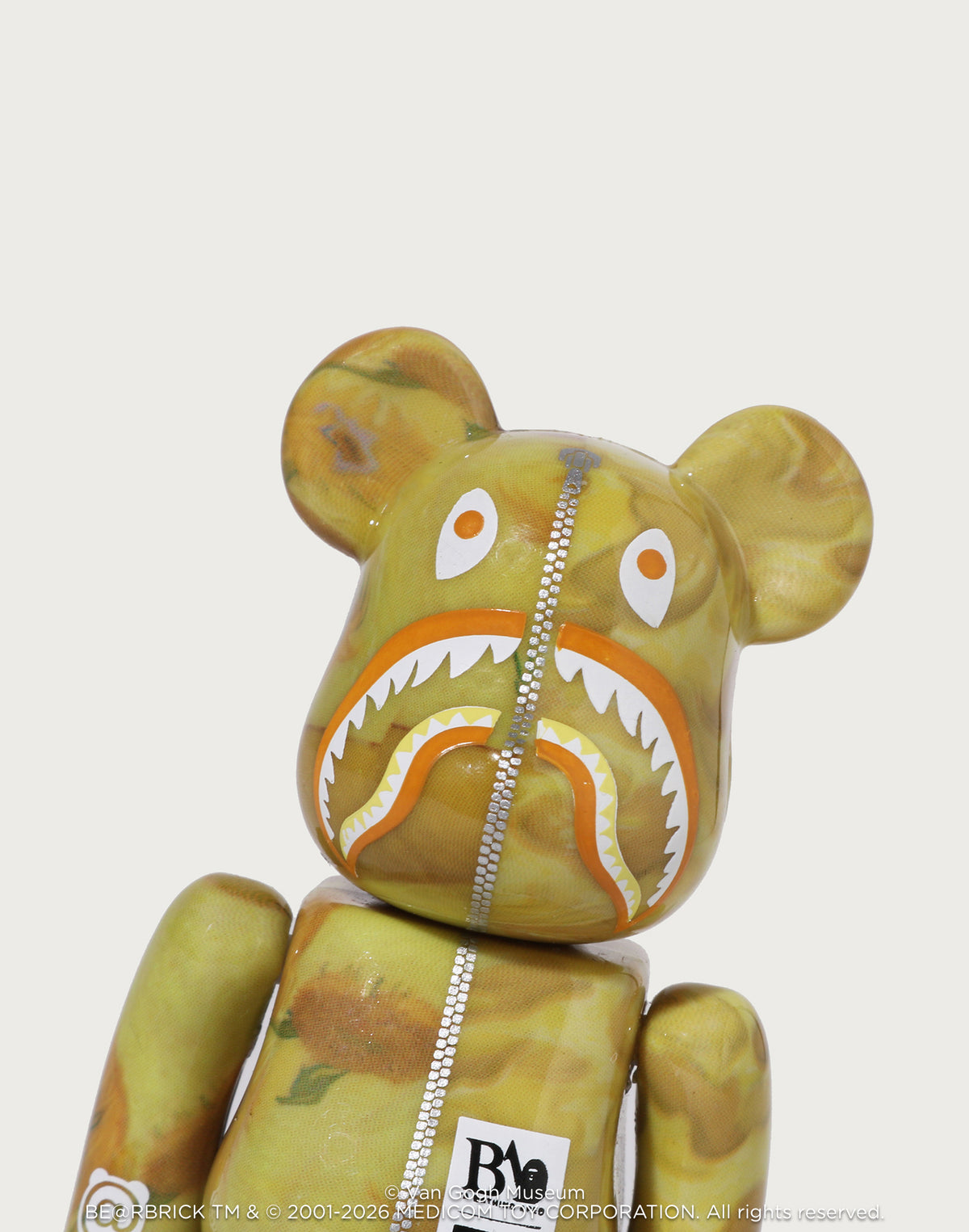 BAPE X VGM - SUNFLOWERS SHARK BE@RBRICK 100%&400%
