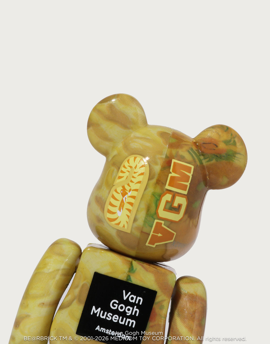 BAPE X VGM - SUNFLOWERS SHARK BE@RBRICK 100%&400%