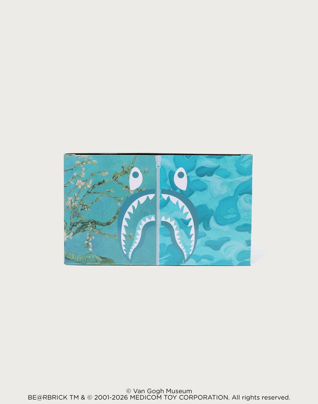 BAPE X VGM - ALMOND BLOSSOM SHARK BE@RBRICK 100%&400%