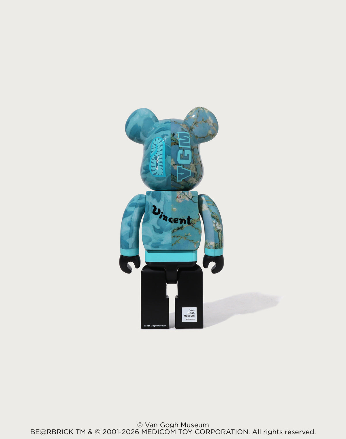 BAPE X VGM - ALMOND BLOSSOM SHARK BE@RBRICK 100%&400%