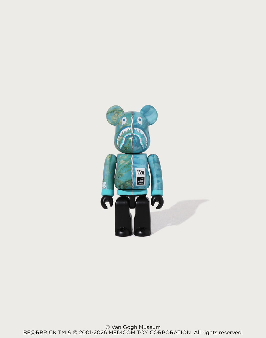 BAPE X VGM - ALMOND BLOSSOM SHARK BE@RBRICK 100%&400%