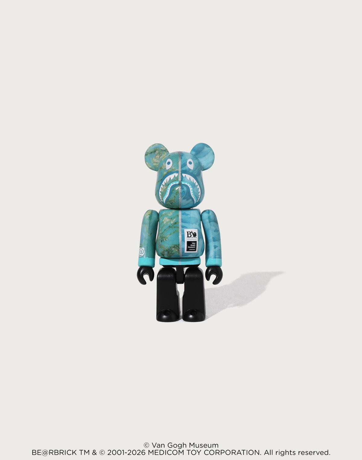 BAPE X VGM - ALMOND BLOSSOM SHARK BE@RBRICK 100%&400%