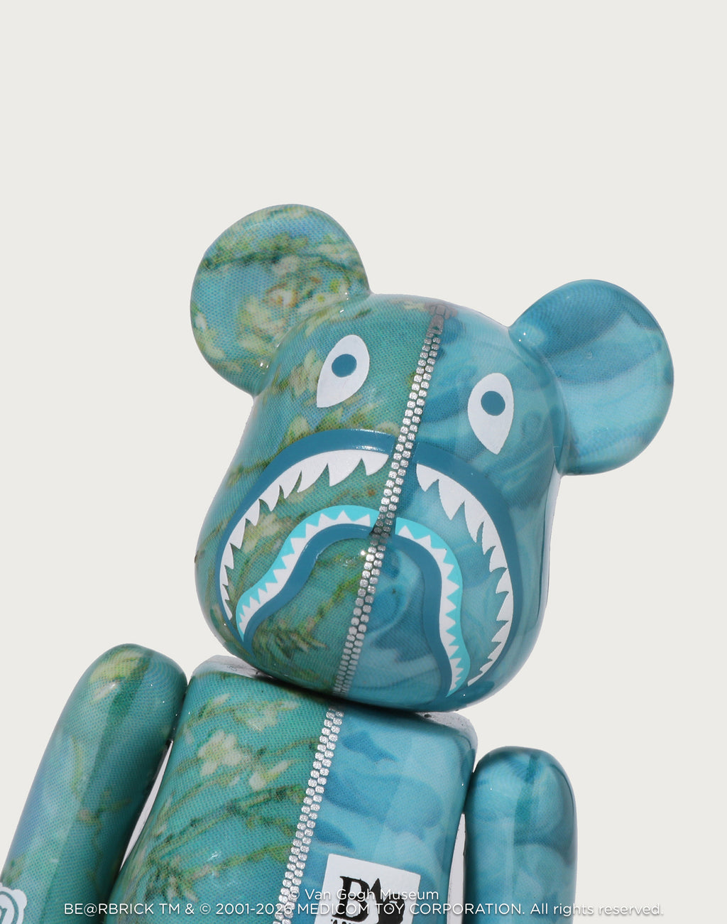 BAPE X VGM - ALMOND BLOSSOM SHARK BE@RBRICK 100%&400%