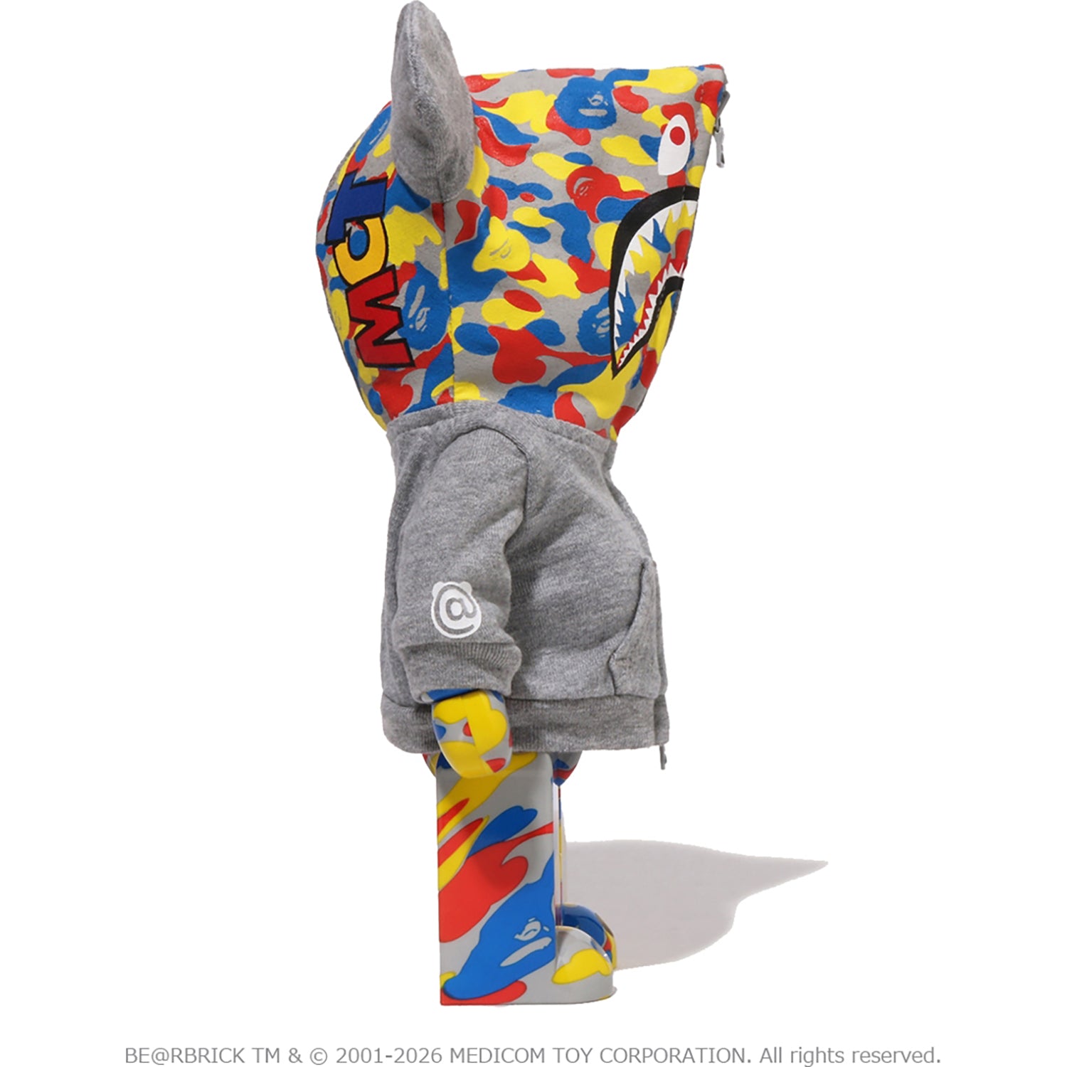 BAPE X MEDICOM TOY 30TH ANNIV. SHARK HOODIE BE@RBRICK 100%&400%